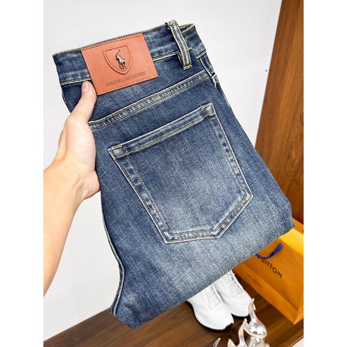 Polo Ralph Lauren High-Elastic Straight Jeans with Premium Wash