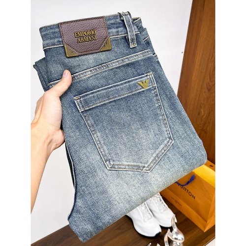 Armani High-Elastic Jeans with Imported Premium Washcloth