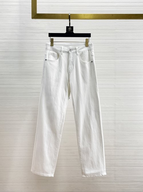 Chrome Hearts Patchwork Washed Jeans with High Elasticity