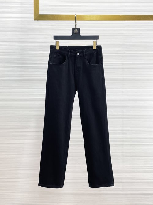 Louis Vuitton High-elasticity Washed Jeans with Fine Details