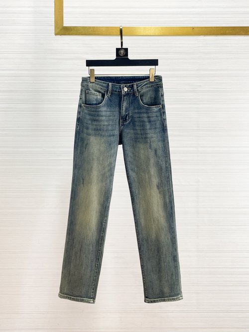 Chrome Hearts High-elasticity Washed Jeans with Fine Details
