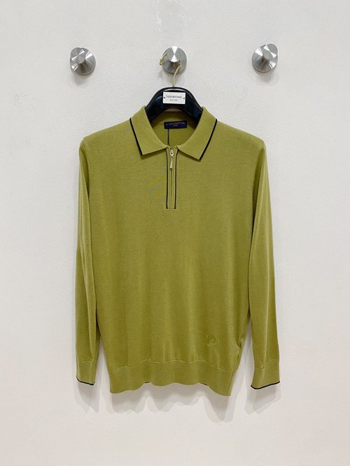 Louis Vuitton Soft Knit Polo Shirt with Elegant Texture