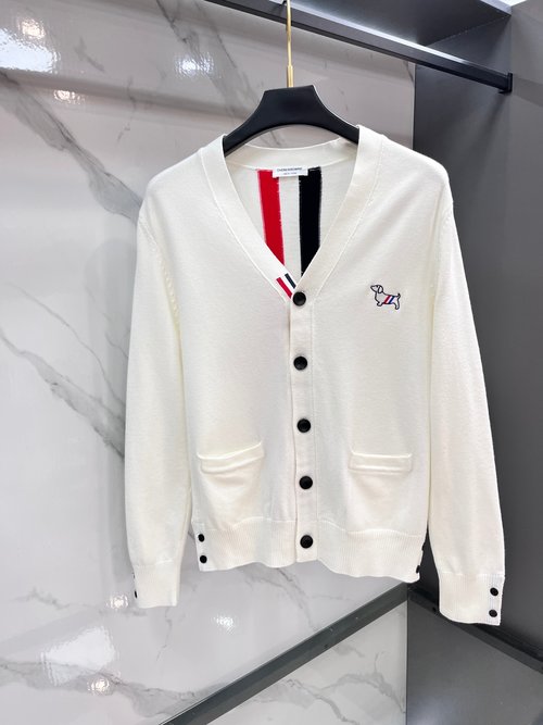Thom Browne Luxury Casual Open - Front Sweater