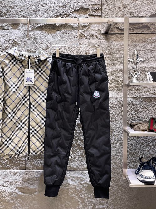 Moncler Thickened Warm Down Pants for Outdoor Use