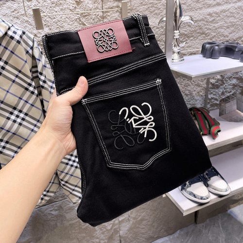 Loewe Premium Stretch Jeans with Brand Elements