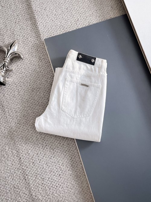 Chrome Hearts High-Elastic Jeans with Premium Wash and Soft Touch