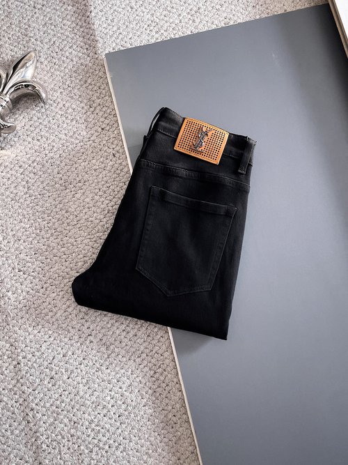 Yves Saint Laurent High-Elastic Jeans with Premium Wash