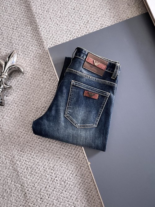 Armani High-Elastic Jeans with Premium Wash