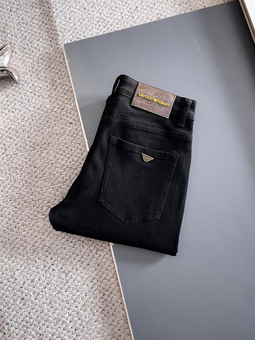 Armani High-Elastic Jeans with Premium Wash
