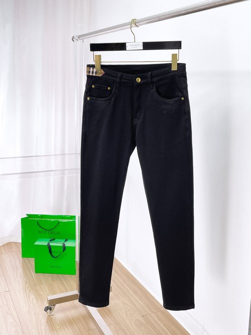 Burberry Premium Stretch Jeans with Brand Accents