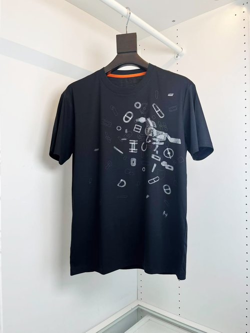 Hermes Comfortable Long-staple Cotton Printed T-shirt