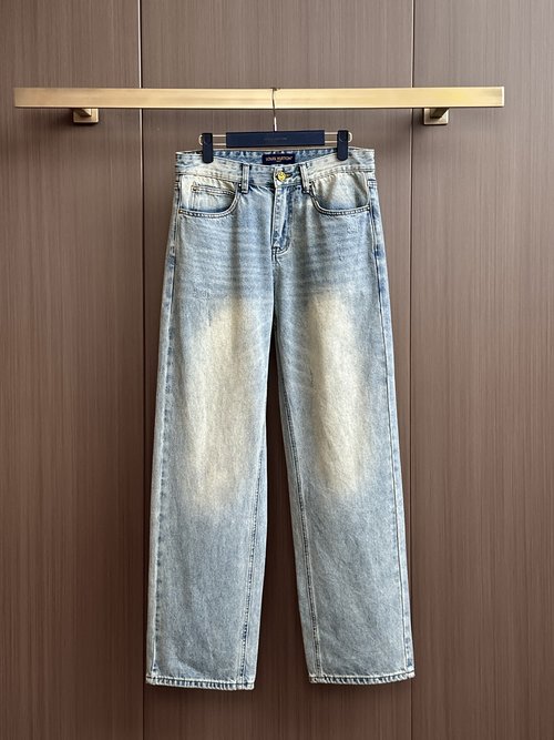 Louis Vuitton High-Quality Original Development-Washed Jeans