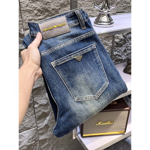 Armani High-Elastic Jeans with Premium Wash and Soft Touch