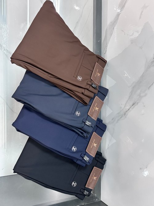 Louis Vuitton Top - grade Flannel Relaxed Dress Pants