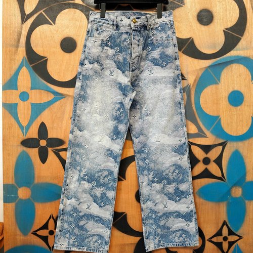 Louis Vuitton MONOGRAM Jacquard Denim Skate Pants
