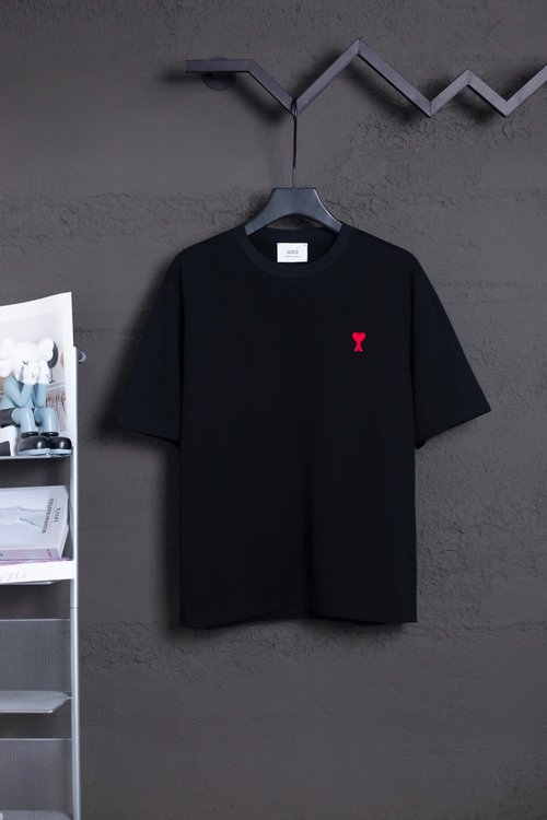 Ami Heavyweight Double Yarn Cotton Short Sleeve Shirt