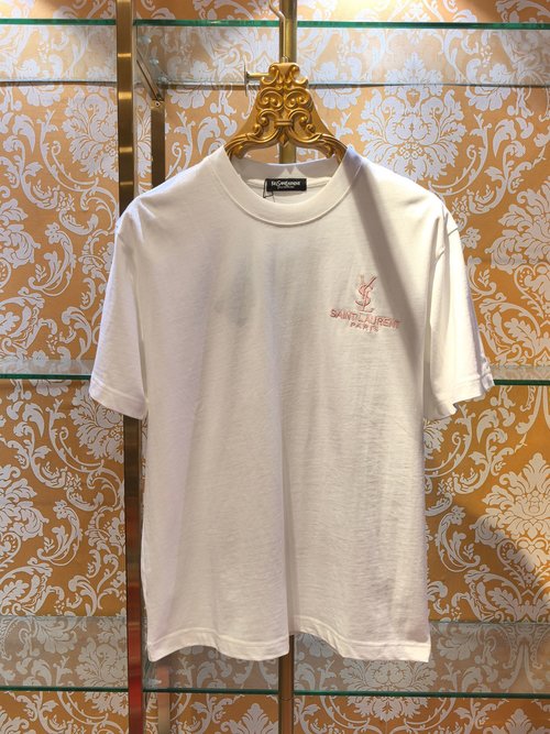 Yves Saint Laurent Gorgeous T-Shirt with Intricate Embroidery