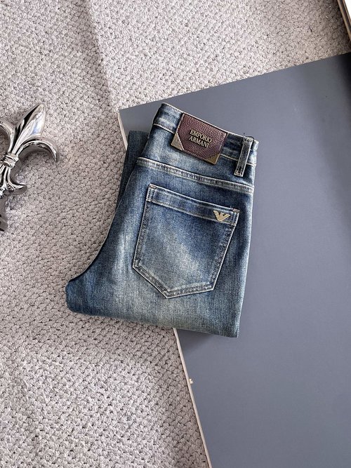 Armani High-Elasticity Washable Jeans with Great Fit