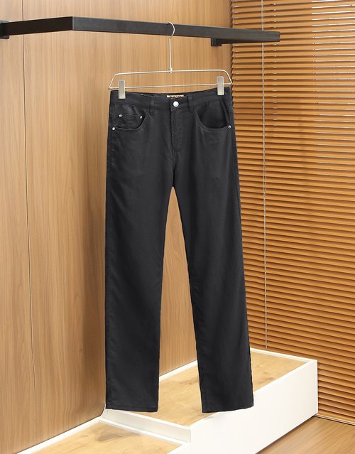 Boss Comfortable Tencel Linen Cotton Straight-leg Trousers