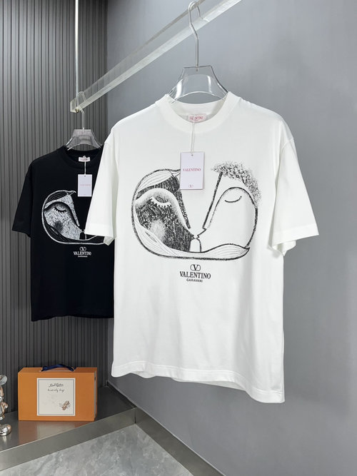 Valentino Premium Custom T-shirt with Silk-like Texture