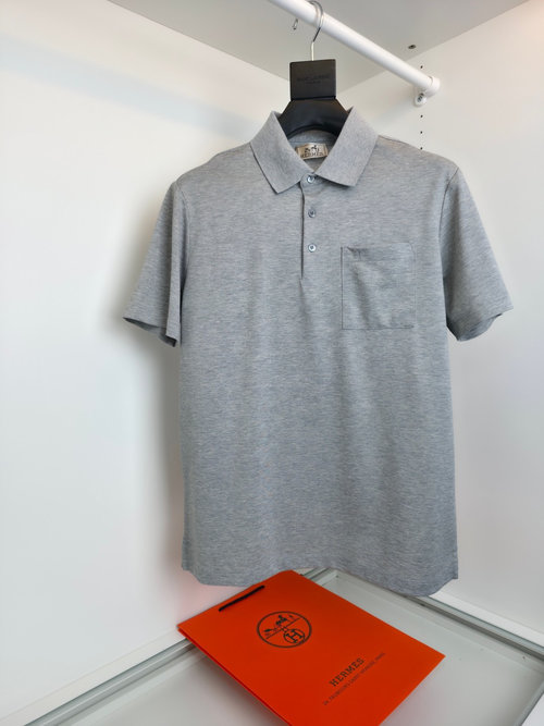 Hermes H Logo Polo Shirt, Luxurious and Breathable Fabric