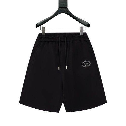 Prada Classic Casual Sports Shorts with Soft High - density Fabric