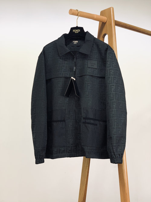 Dior Black Jacket with FF Logo and Stylish Details