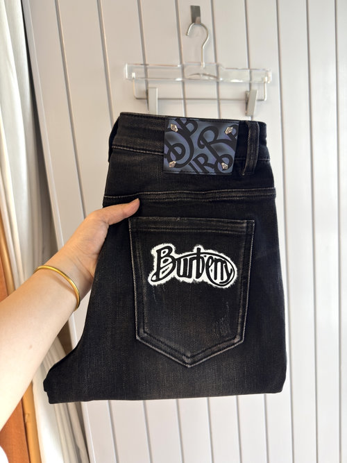 Fendi Soft Jeans with Luxury Leather Waist Tag