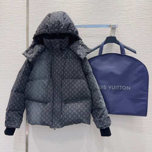 Louis Vuitton New Down Jacket with Printed Fabric, Classic Design