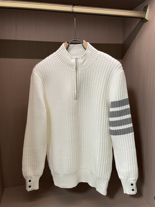 Thom Browne Classic Knit Sweater with Soft Imported Blend