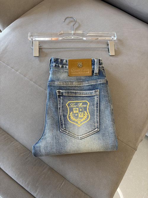 Fendi Soft Jeans with Luxury Leather Waist Tag