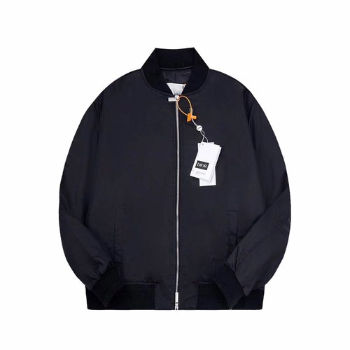 Dior Embroidered Letter Cotton Pilot Jacket