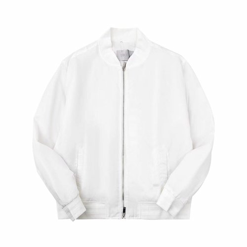 Dior Embroidered Cotton Flight Jacket, Black & White