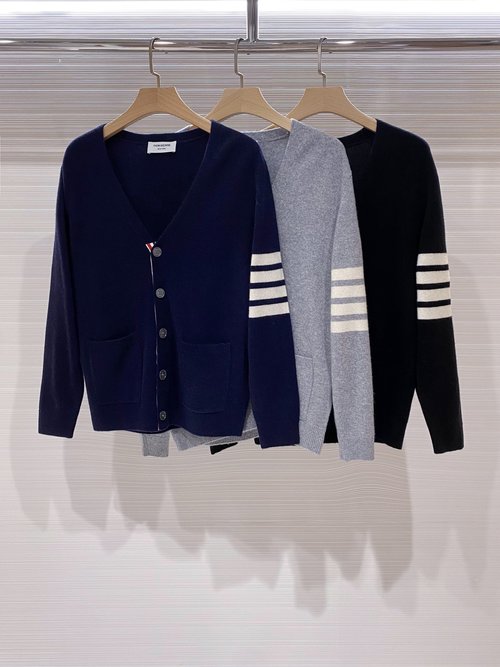 Thom Browne Classic Knit Cardigan with Unique Design and Premium Material