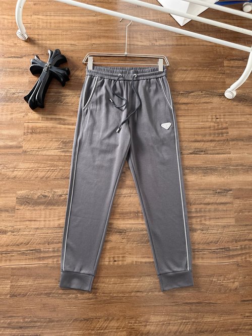 Prada Elastic Waist Cotton Pants with a Perfect Fit