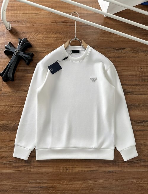 Prada Premium Space Cotton Hoodie with Return Guarantee