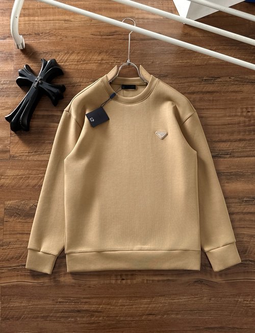 Prada Superior Space Cotton Sweatshirt with Excellent Craftsmanship