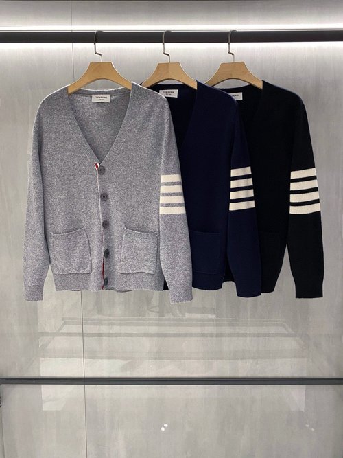 Thom Browne Classic Knit Cardigan with Unique Design and High - Quality Blend
