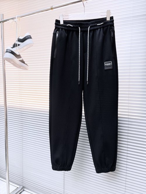 Burberry Classic Logo Casual Pants with Tailored Fabric