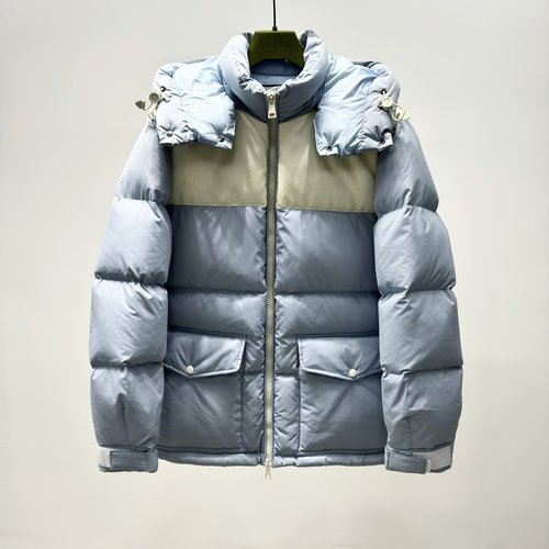 Gucci Classic GG Pattern Water-Resistant Down Coat with Hood