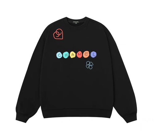 Chanel Colorful Fleece Round Neck Sweatshirt