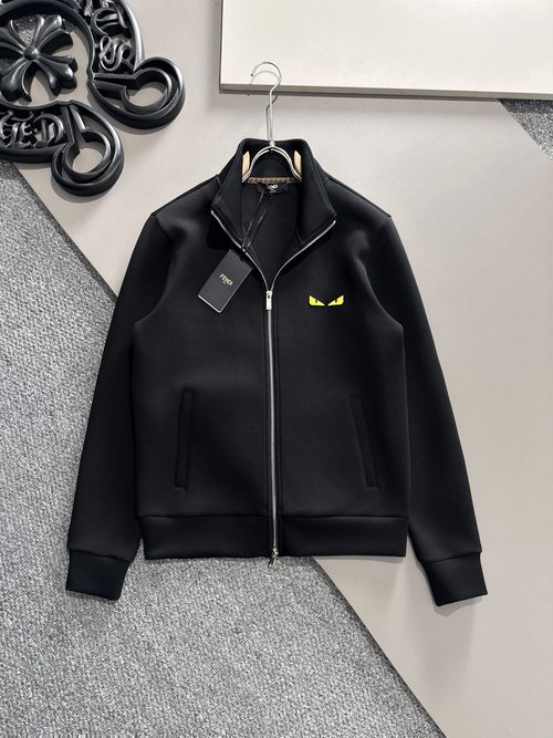 Fendi Latest Collar Coat with Soft Cotton & Nice Logo