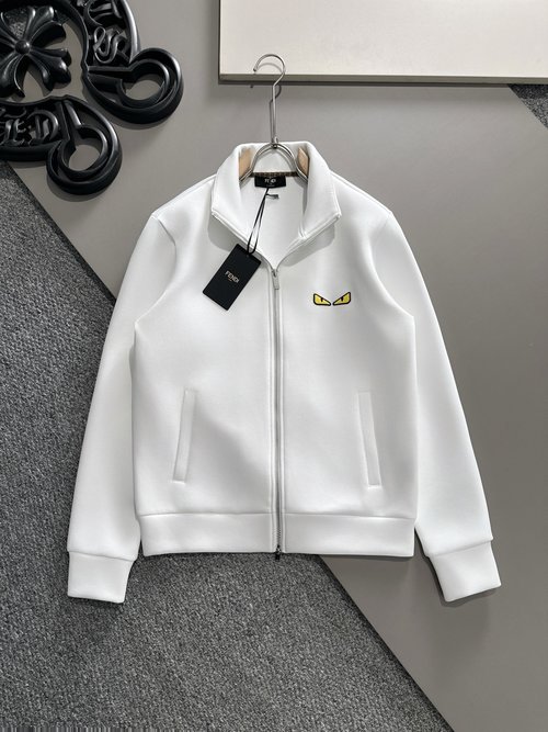 Fendi Latest Collar Coat with Soft Cotton & Nice Logo