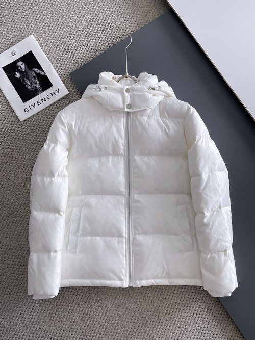 Louis Vuitton Premium Down Jacket with Classic Logo and Good Warmth