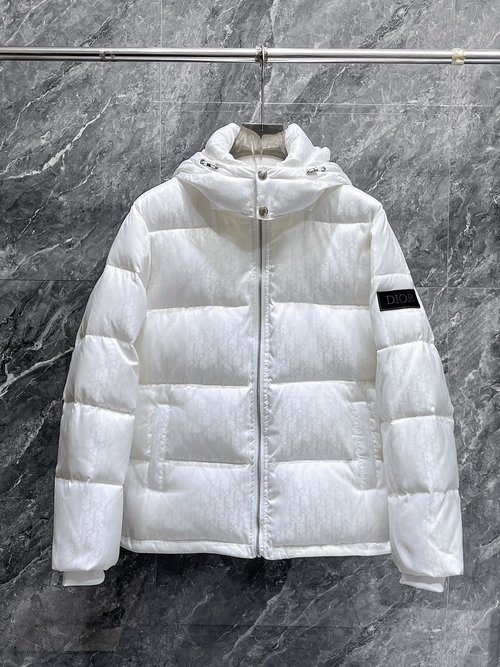 Dior Premium 90 Down Jacket with Logo and Colorful Design