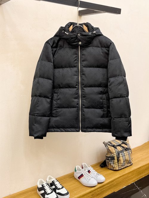 Louis Vuitton Premium Down Jacket with 90% Down and Logo