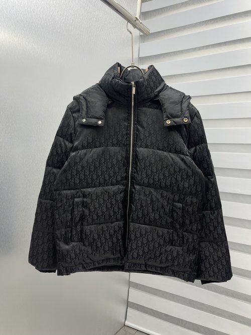 Dior 90% Down Filled Jackets with Classic Logo and Color