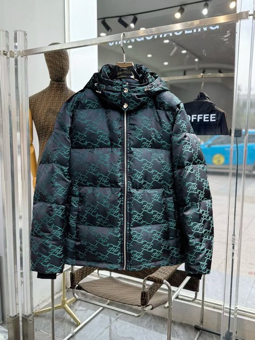 Fendi High - end 90% Down Jacket with Classic Logo