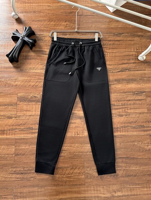 Prada Soft and Sturdy Casual Pants with Glossy Fabric
