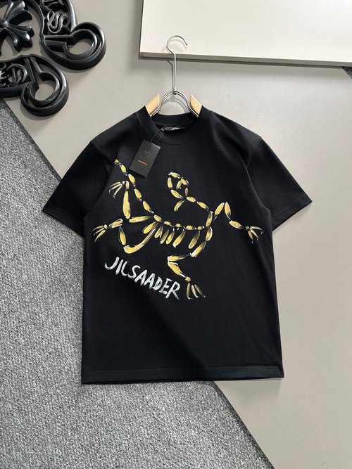 ArcTeryx Cotton Round Neck T-Shirt with Hand-Painted Graffiti